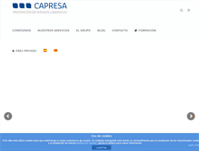 Tablet Screenshot of capresa.net